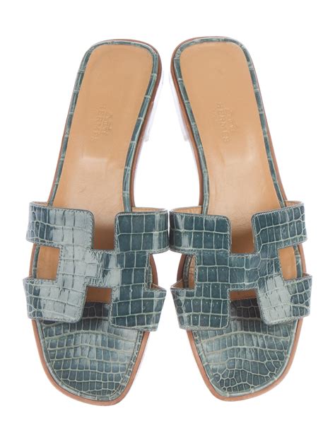 hermes oran sandal 36.5|hermes oran crocodile sandals.